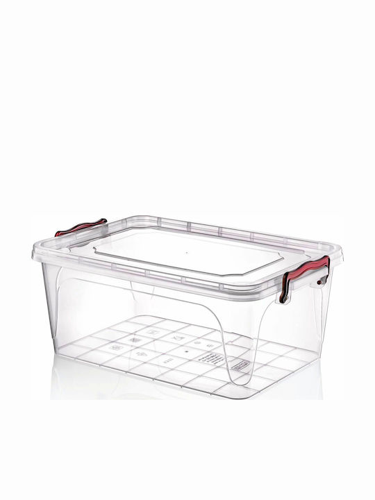 Viosarp Plastic Storage Box with Lid Transparent 3lt 1pcs