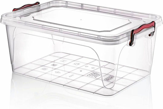 Viosarp Plastic Storage Box with Lid Transparent 3lt 1pcs