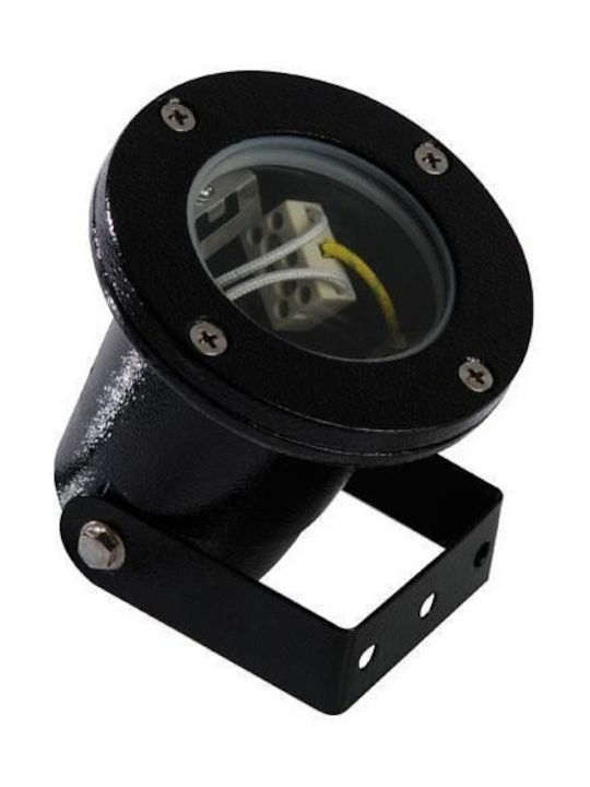 Evivak GL-810SP Φωτιστικό Προβολάκι Εξωτερικού Χώρου IP65 για Ντουί GU10 Μαύρο