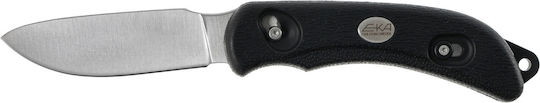 EKA SwedBlade G6 Messer Schwarz mit Scheide