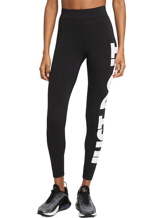 Sportswear Essential Running Γυναικείο Μακρύ Κολάν Ψηλόμεσο Μαύρο