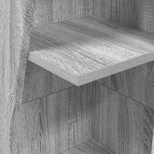 Wooden Office Cabinet Oak 27.5x27x140cm Wooden Office Cabinet Oak 27.5x27x140cm