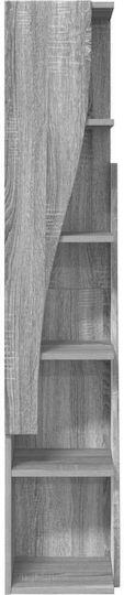 Дървен Офисен Шкаф Бял 27.5x27x140см