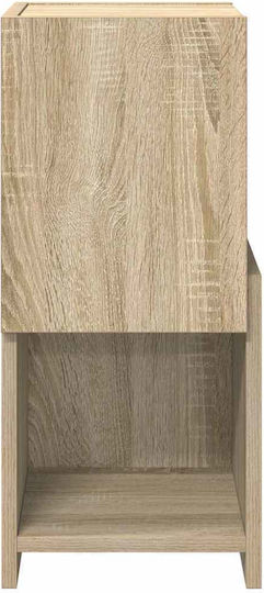 vidaXL Office Storage Cabinet Wooden White 25.5x25x55cm