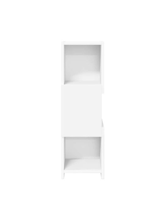 Office Storage Chipboard Cabinet White L25.5xW25xH80cm