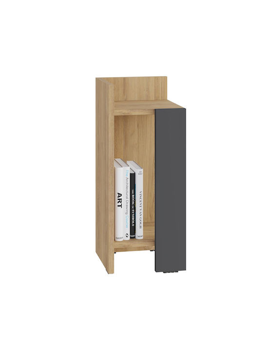 Bedside Table Elos Wooden Grey 25x27x60cm