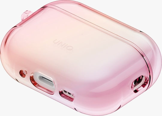 Uniq Θήκη Σιλικόνης με Γάντζο σε Ροζ χρώμα για Apple AirPods Pro 3