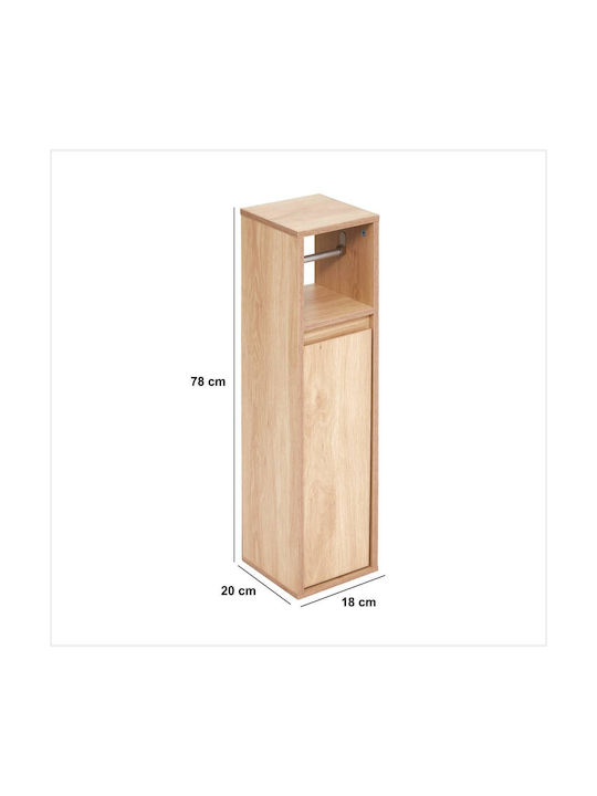 Wooden Toilet Paper Cabinet 18x20x78cm