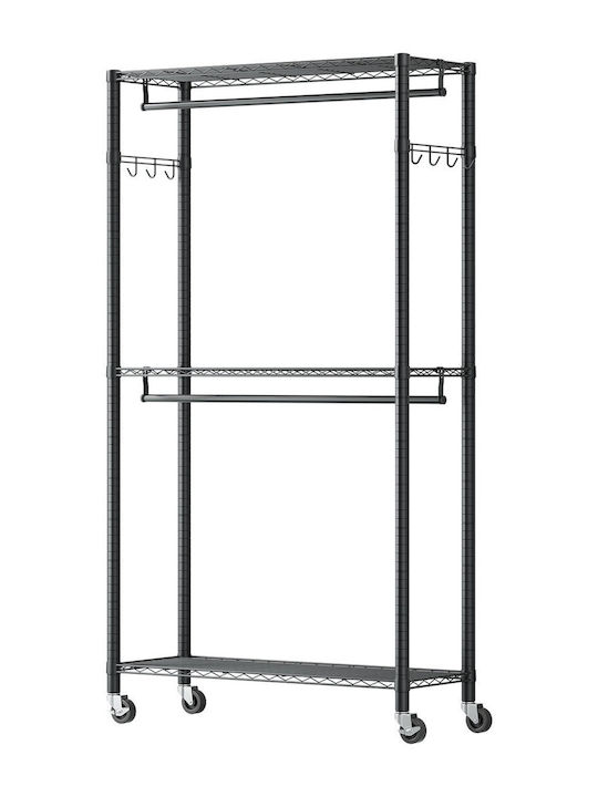 Vevor Rollbar Kleiderständer Gray 90x40x199.9cm Vevor Rollbar Kleiderständer Gray 90x40x199.9cm