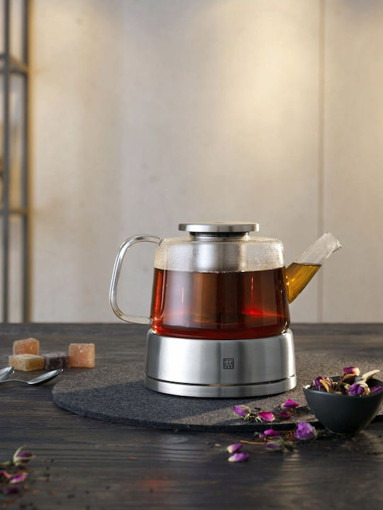 Zwilling J.A. Henckels Teapot with Filter Glass Silver