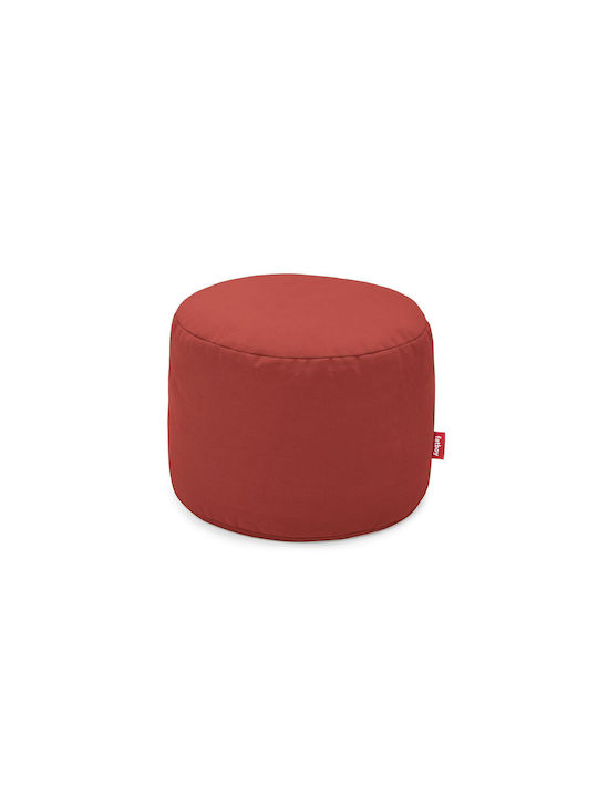 Πουφ Hocker Point Merlot Red 50x50x35cm