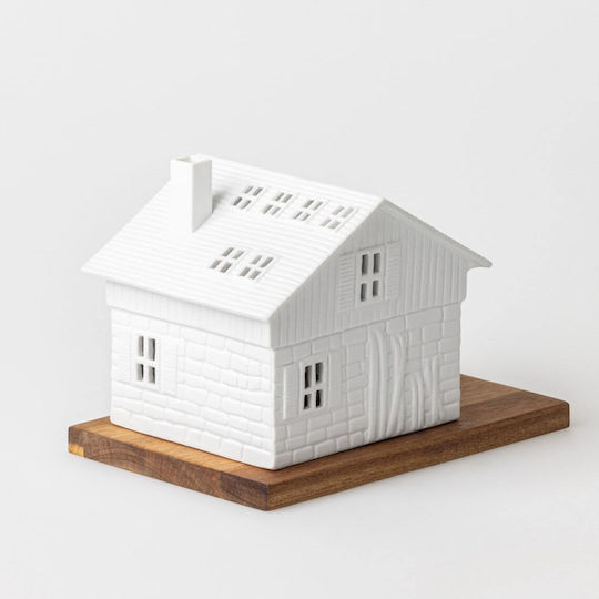 Raeder Christmas Wood White Candle 18cm