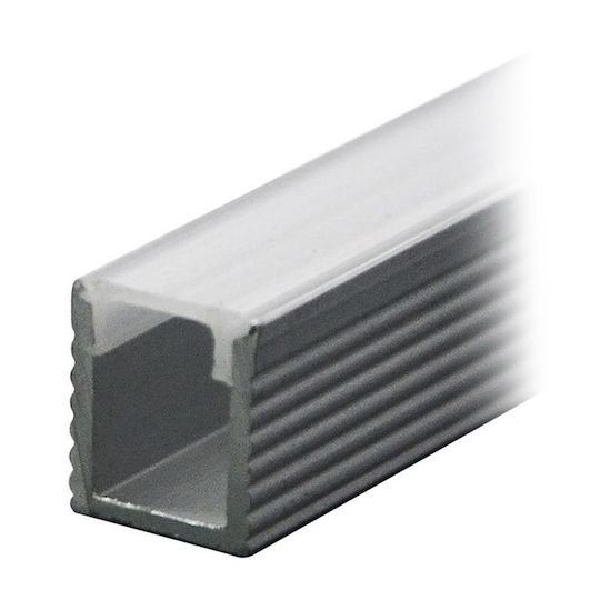 V-TAC În aer liber Profil din Aluminiu pentru Bandă LED cu Opal Acoperire 200x0.7x0.9cm.