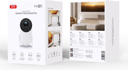 XO FF03 Mini Projector LCD with Wi-Fi Built-In and Built-in Speakers 249-0256