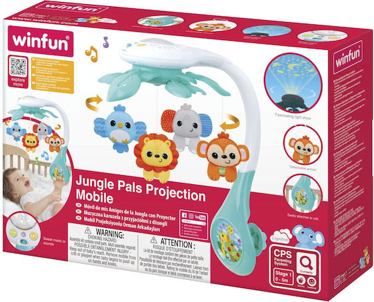 Winfun Μόμπιλε Κούνιας με Μουσική, Περιστροφή και Προτζέκτορα για Νεογέννητα