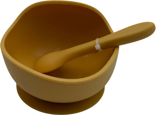 Excellent Houseware Baby Food Container Set made of Silicone Yellow 2pcs