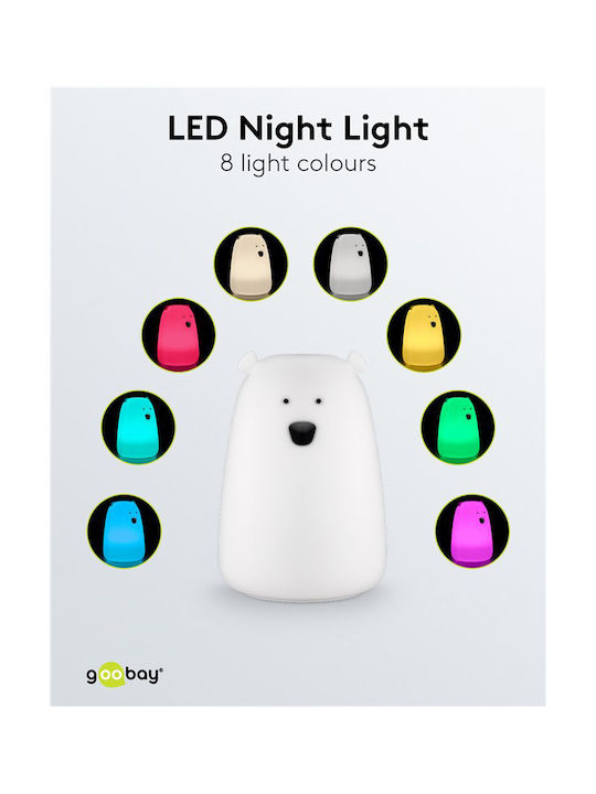Goobay Led Kids Decorative Lamp with Design Projection White 16x11.1x11.1cm