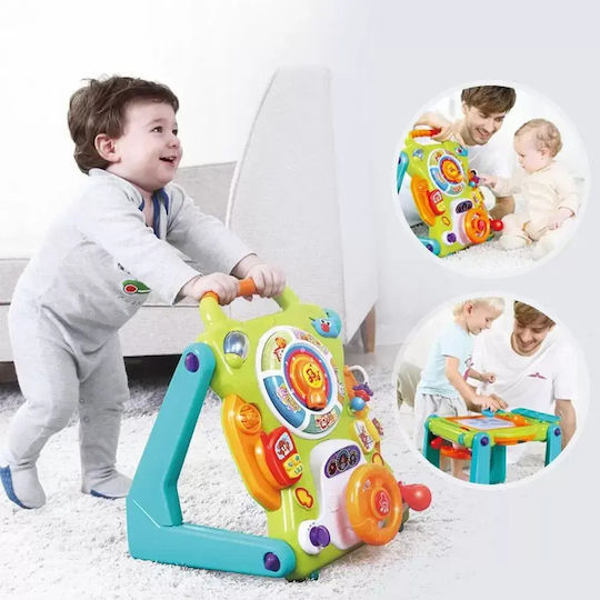 Hola Toys Multicolour Baby Push Walker for 12+ Months with Sounds