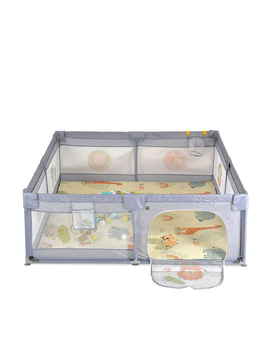 Moni Park with Mattress Gray 200x180cm