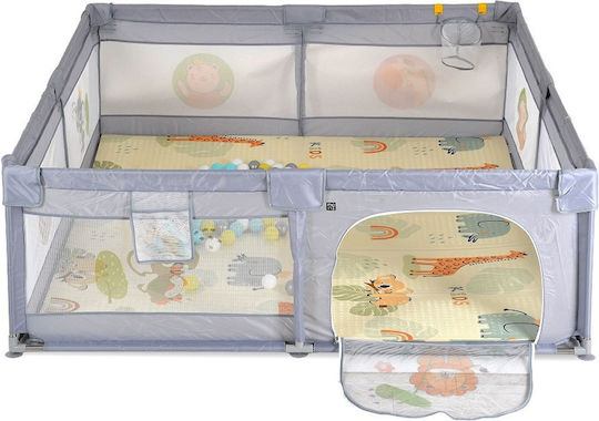 Moni Gamezone Parc Cu Saltea Gri 180x200cm