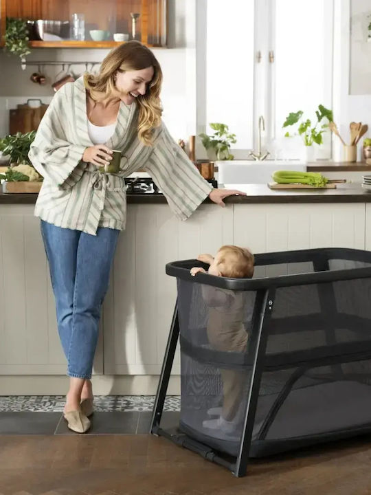 Kinderkraft Sofi Plus Loc de joacă 2 Nivele cu Saltea Gri
