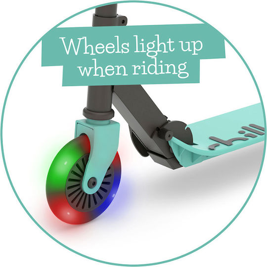 Chillafish Kids Scooter Foldable Flexxi Glow 2-Wheel for 5+ Years Mint
