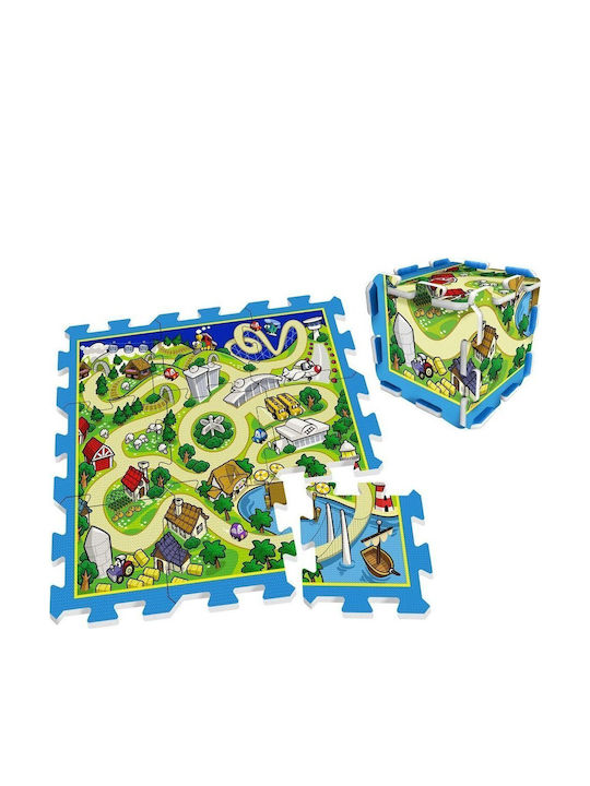 Stamp Interaktives Kinder-Bodenpuzzle Floor Puzzle Track Grün 9 Teile