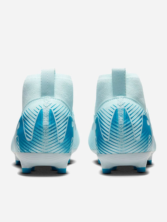 Papuci de fotbal pentru copii Zoom Mercurial Superfly 10 Academy Fg Mg cu crampoane Albastru