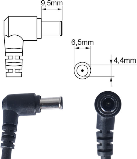 Τροφοδοτικό Laptop Ac Adapter Φορτιστής Sony Vaio Pcg-71c11m Pcg-71211m Pcg-6e1m Laptop Notebook Charger Oem Κωδ.60072