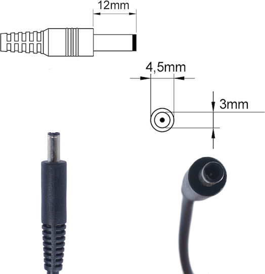 Laptop-Netzteil Ladegerät Dell 45W Shell Pin 19.5V 2.31A LA45NM131 FA45NM160 Laptop Notebook Ladegerät OEM Hohe Qualität Code 60130