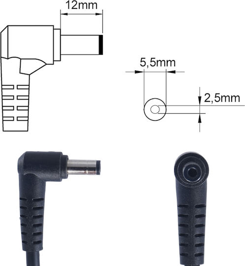Laptop Power Supply AC Adapter Charger Delta ADP-180MB K 19.5V 9.23A 5.5mm x 2.5mm Laptop Notebook Charger OEM Code 60176