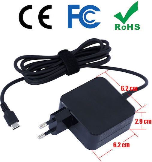 Laptop Power Adapter Charger OEM 45W Type-C ADL-45A1 HP Pavilion X2 10-n101nv HP X2 10-p001nv X2 12-b000nv X2 10-n103nv X2 10-n104nv X2 10-k008nv Toshiba X20w-d-10p Laptop Notebook Charger OEM High Quality Code 60133