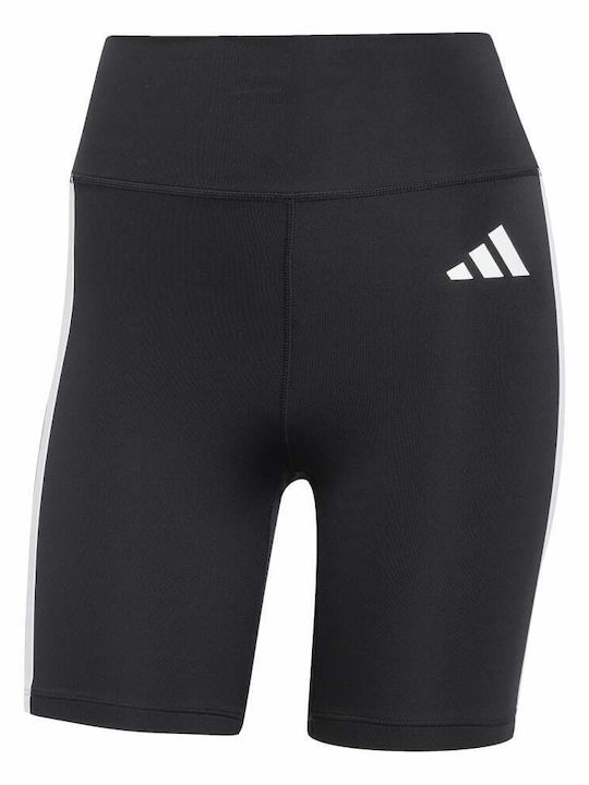 Optime Essentials 3-Stripes Schulung Frauen Fahrrad Leggings Schwarz
