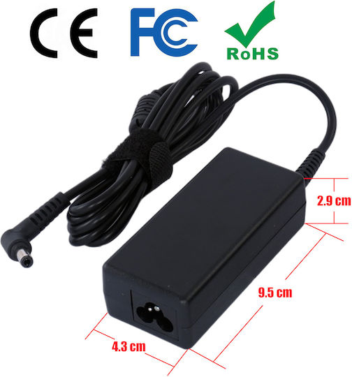 Τροφοδοτικό Laptop Ac Adapter Φορτιστής Toshiba Nb205-n325wh Pll23u-00s01c Nb205-n330bl Pll23u-00c01c Nb205-n330bn Pll23u-00501c Nb205-n330pk Pll23u-00e01c Nb200-sp2920r Pll23u-005tm3 Oem Υψηλής Ποιότητας Κωδ.60010