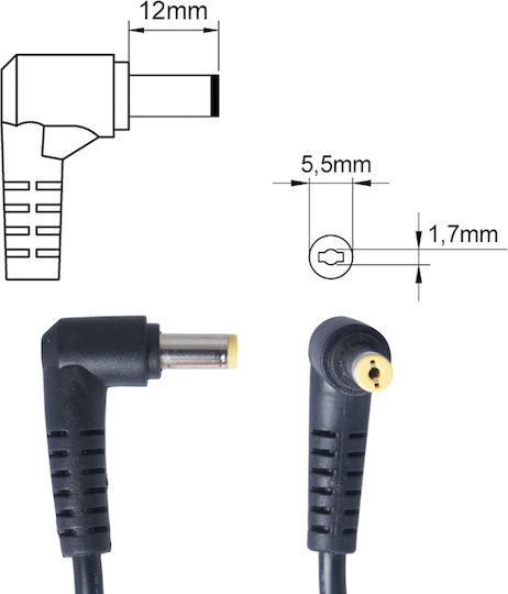 Laptop-Netzteil AC-Adapter Ladegerät Acer PA-1700-02 LC-T2801-006 LC.ADT01.001 AP.T3503.002 AP.06501.006 Hohe Qualität Code 60033