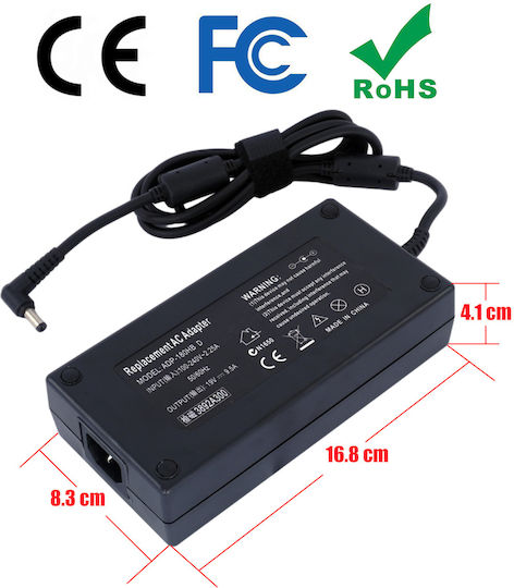 Τροφοδοτικό Laptop Ac Adapter Φορτιστής Fujitsu Workstation Celsius H760 Laptop Notebook Charger Oem Υψηλής Ποιότητας Κωδ.60137