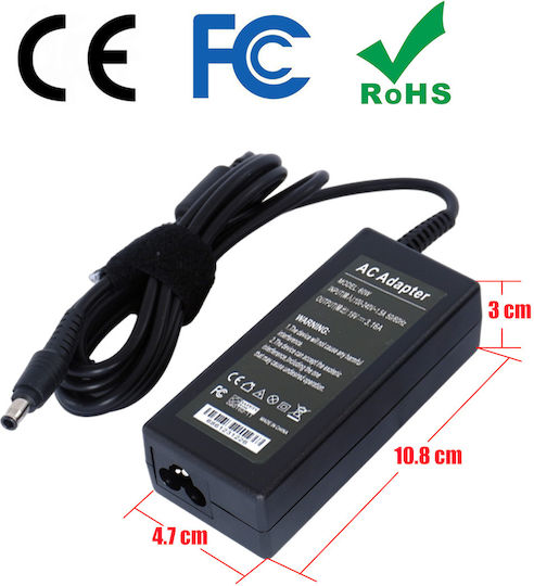 Τροφοδοτικό Laptop Ac Adapter Φορτιστής Samsung Np270e4e Np270e5e Np270e5g Np300e4c Np300e5e Np305v5a Np350v5c Np355v5c Np365e5c-s02ub Np400b2b Np400b4b Np500p4c Np510r5e Np520u4c Np520u4c P560 R519 Np-r519 Np-nf310 Oem Υψηλής Ποιότητας Κωδ.60002