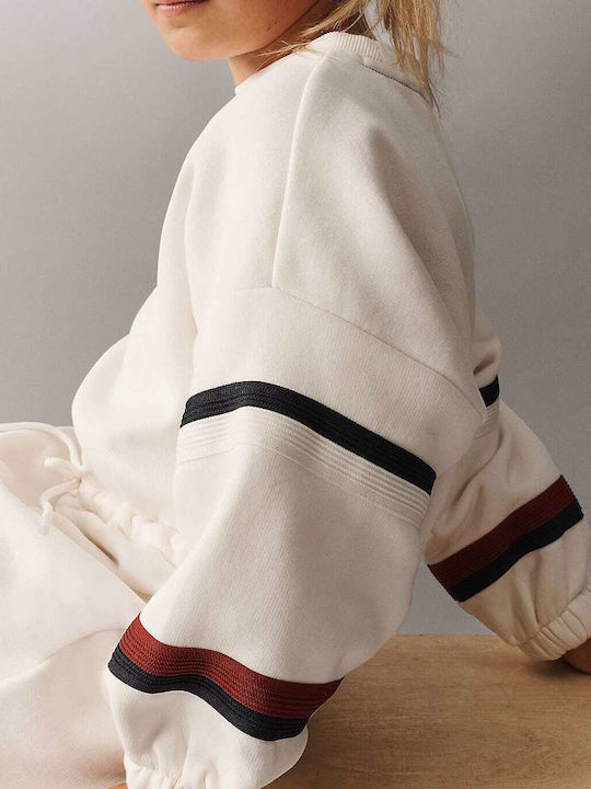 Kinderkleid Mädchenkleider Langärmelig Ecru