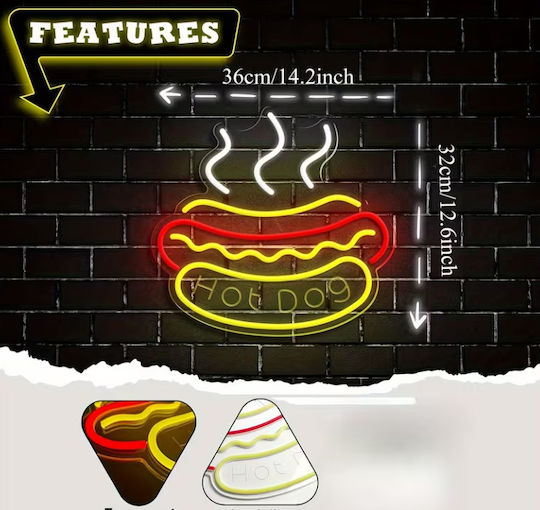 Neon LED Sign One - Sided 36x32cm