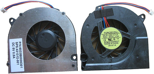 Laptop CPU Cooling Fan for HP Compaq 6730s 6330 Compaq 6510b Series Compaq 6715s Series Compaq 6515b Series Compaq NC6320 Series Compaq 6520s Series Compaq NX6310 Series Code 80031