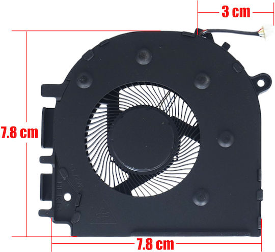 Ανεμιστηράκι Laptop Cpu Gpu Cooling Fan Hp Envy 17-cr 17t-cr 17-crxxxx 17t-cr0000 N18727-001 Dc280012ks0 7j2280 Right Fan Models Discrete Graphics 4pin Κωδ.81427