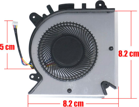 Laptop CPU Cooling Fan MSI GF63 MS-16R1 MS-16R2 PABD08008SH N413 PABD08008SH-N413 E322500300A 4pin Code 81443