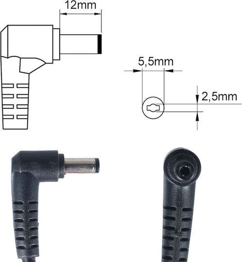 Laptop Power Supply AC Adapter Charger Fujitsu Siemens Amilo Si1520 Si1848 V1000 V3515 V3525 V3545 V8010 Xa1526 Xa2528 Xa2529 Xi2428 Xi2528 Pi2530 Pi3525 Pi3540 Pi3625 Laptop Notebook Charger OEM High Quality Code 60020