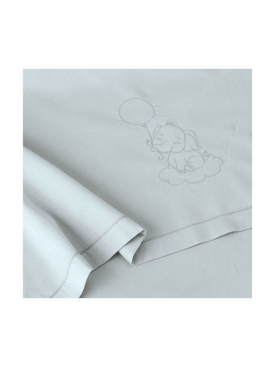 Kentia Cocoon 22 Baby Sheets Set Crib Cotton Gray 120x170cm 3pcs