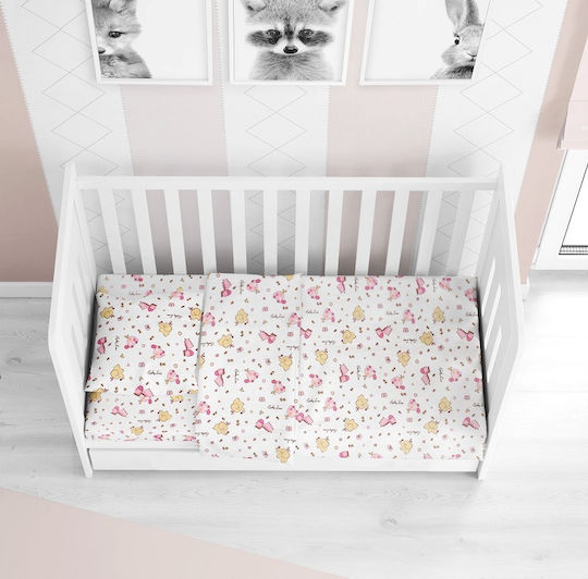 Dimcol Set Bebe White Pink 120x160cm