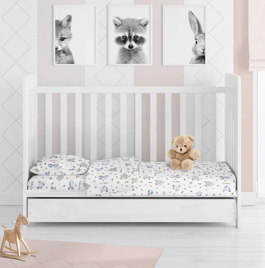 Dimcol Set White Sky Blue 120x160cm