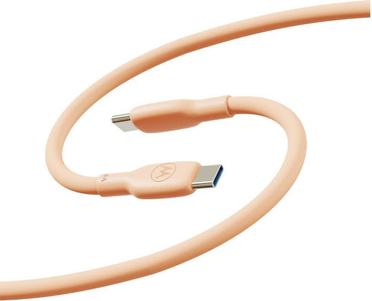 Motorola Sjcs0ccpf20-eu Cable USB C Male To USB C Male 2m 100W Orange