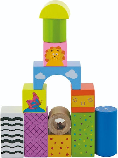 Andreu Toys Κύβοι Of X Sound Blocks από Ξύλο για 2+ Ετών 12τμχ