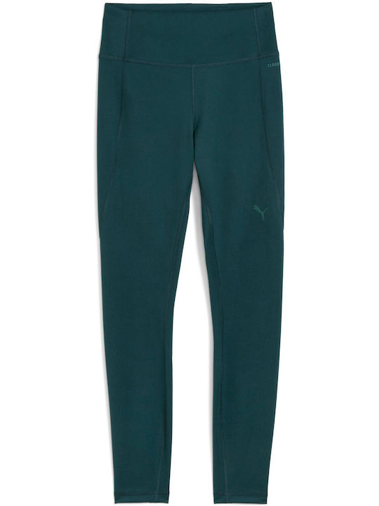 Colanți Lung Talie Înaltă Leggings Pentru Instruire Verde