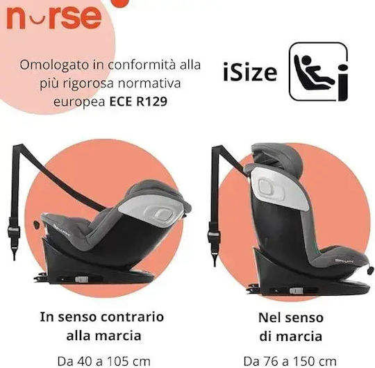 Jane Spark Scaun Auto pentru Copii i-Size cu Isofix Tormenta